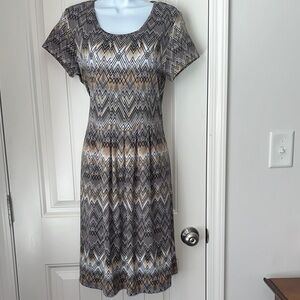 Kim Rogers Women’s Geometric Print Dress Size Medium